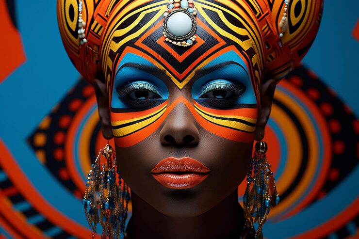 Abstract cultural artwork background