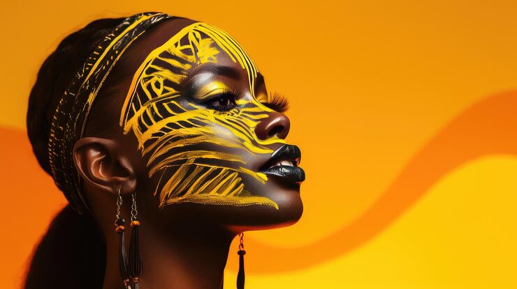 Abstract cultural artwork background